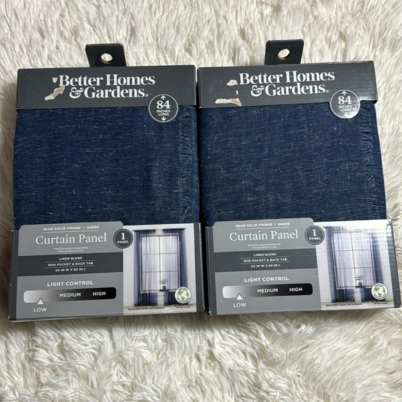 Better Homes & Gardens Solid Fringe 84"Single Curtain Panel - Picture 3 of 7